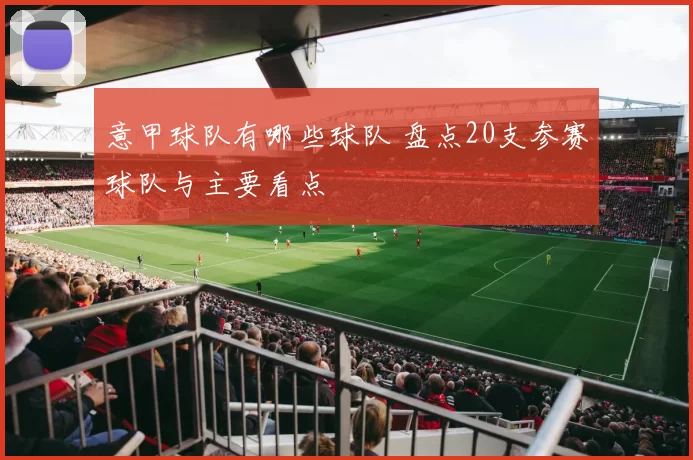 意甲球队有哪些球队 盘点20支参赛球队与主要看点